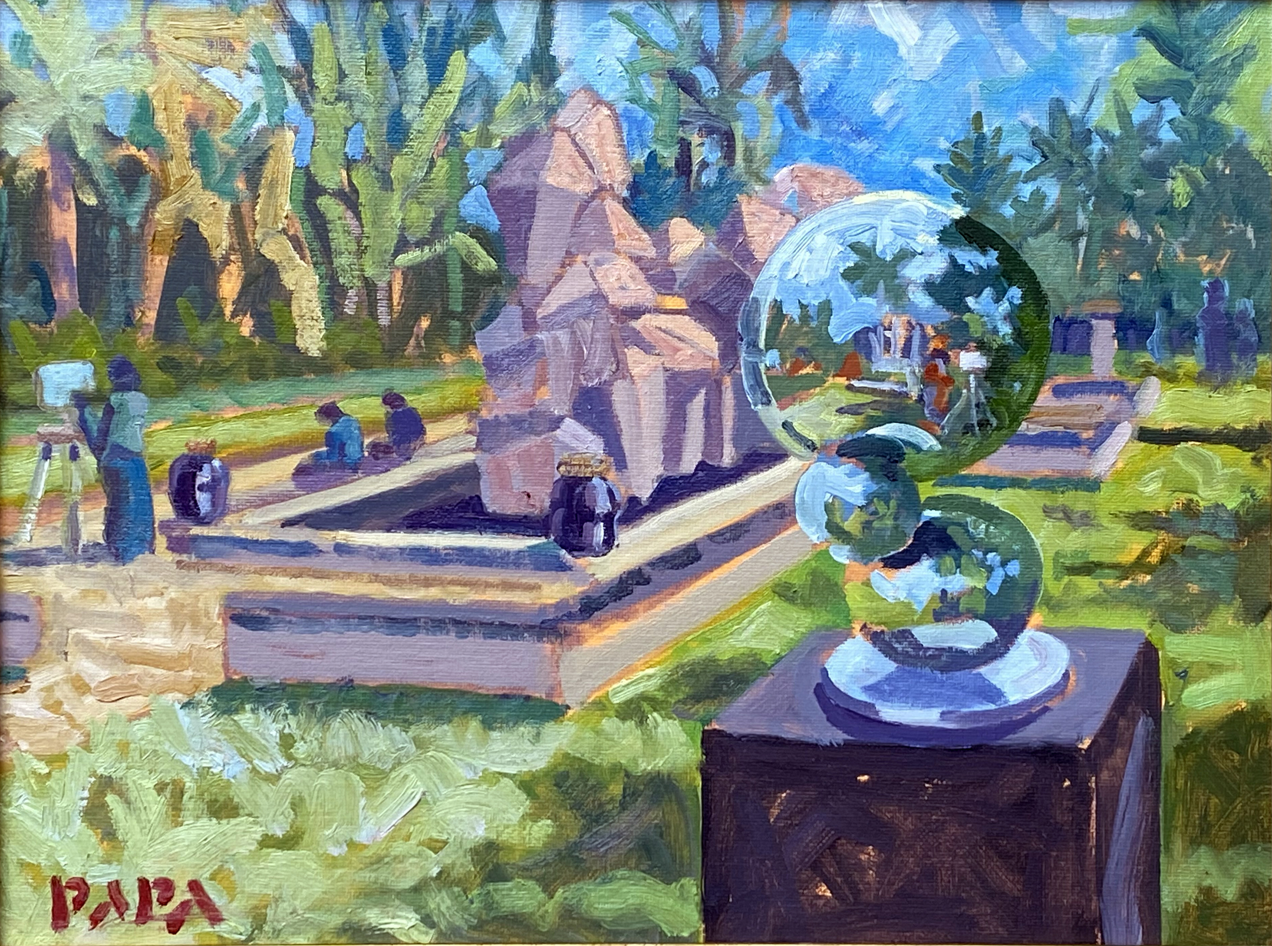 Global View, oil by Ralph Papa